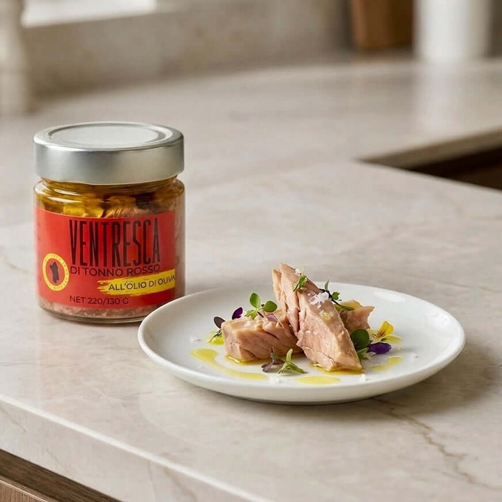 Ventresca di Tonno Rosso del Mar di Sardegna in Olio di Oliva - 220 g